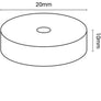 Plastic spacers - White